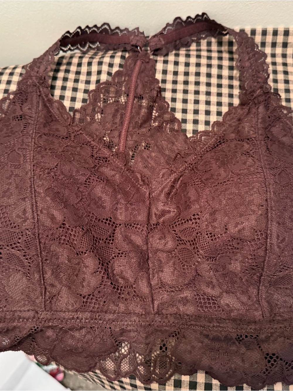 Maurices Lace Bralette in Mauve Brown